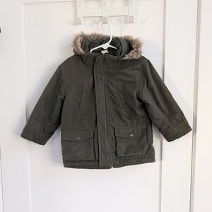 ✨4 for 12 H&M Winter Parka Coat with Faux Fur Hood